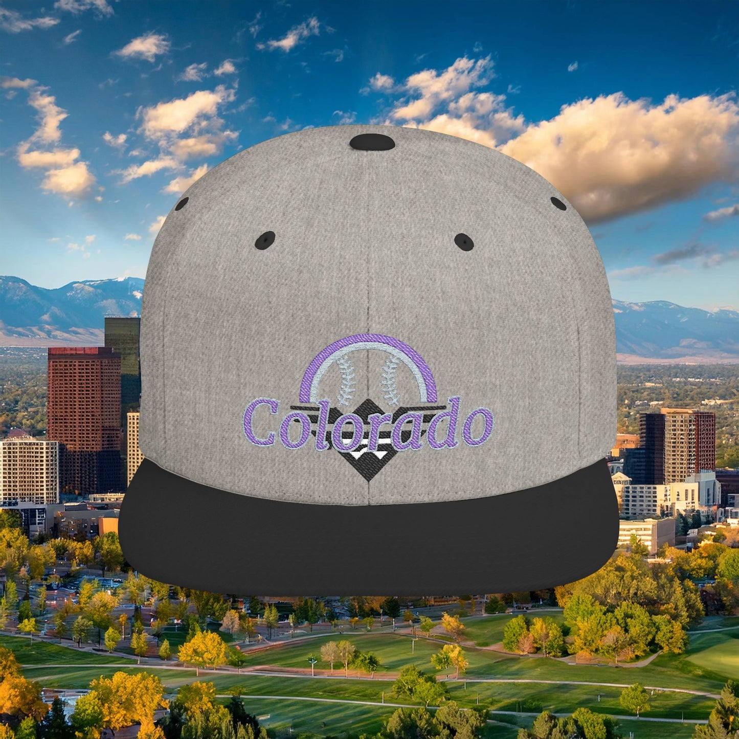 Colorado Mountain Baseball Flat Bill Snapback