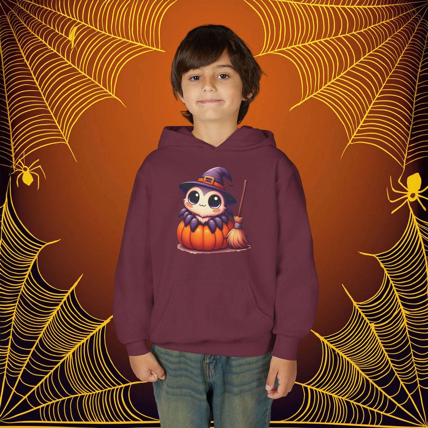 Halloween Spider Youth Hoodie
