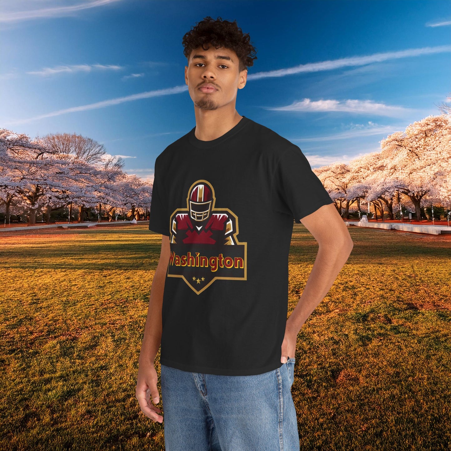 Washington Football Player Logo Tee