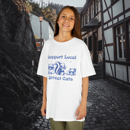 Support Local Street Cats Kids Tee