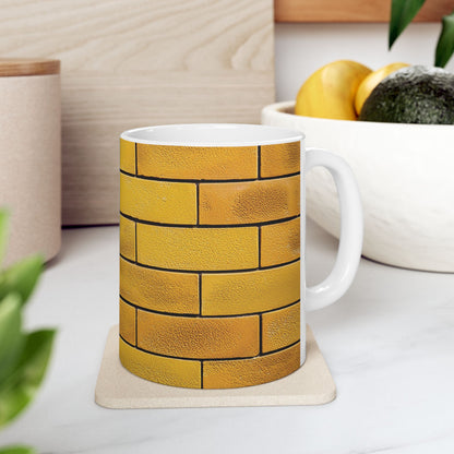 Yellow Brick Wall Ceramic Mug (11oz/15oz)