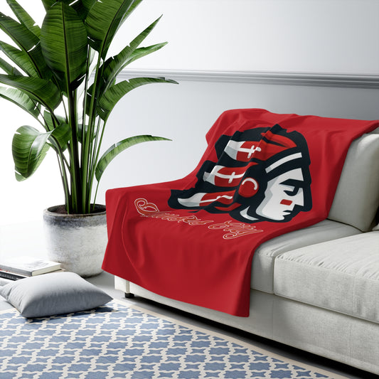 Chief Football Sherpa Fleece Blanket