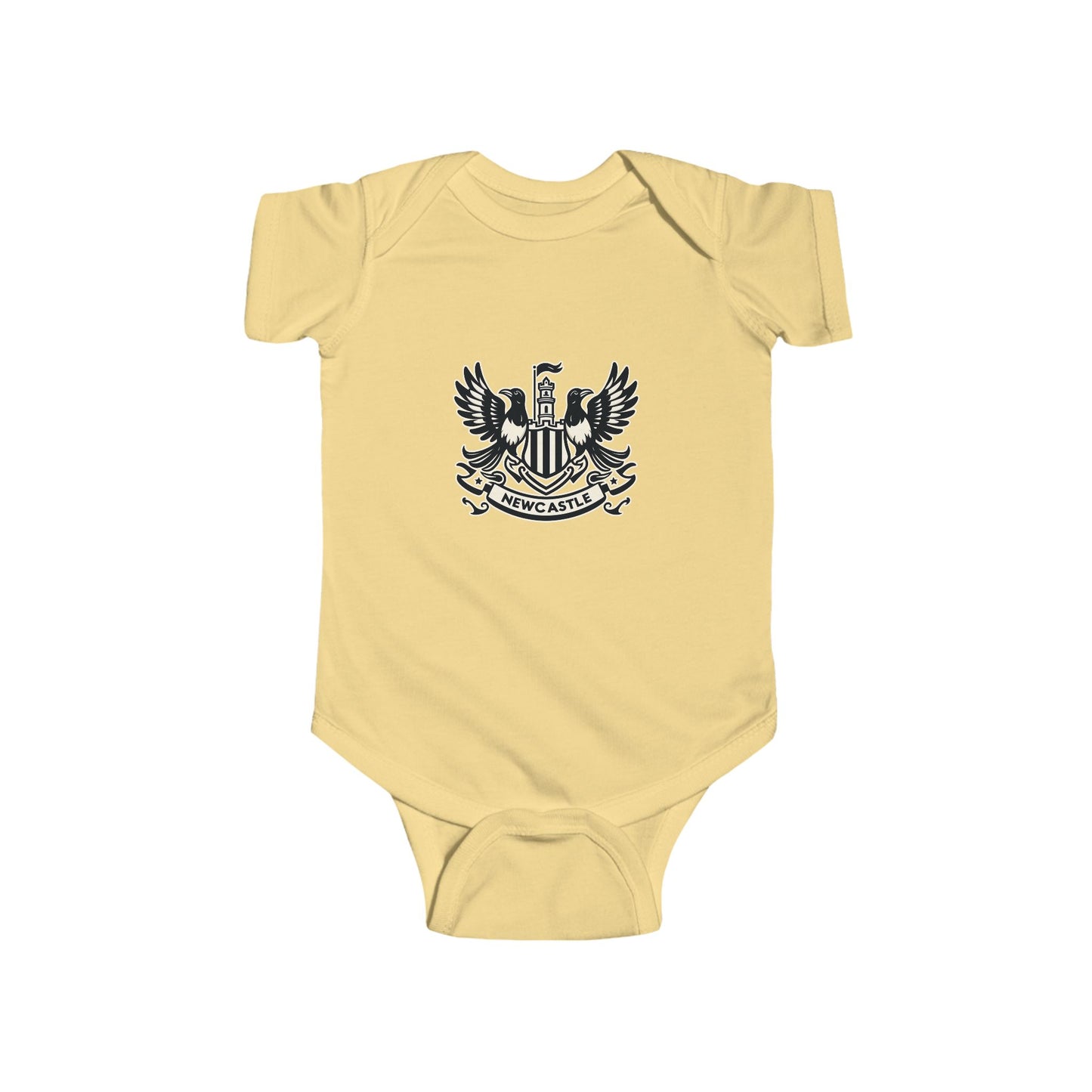 Newcastle United B&W Crest Infant Bodysuit