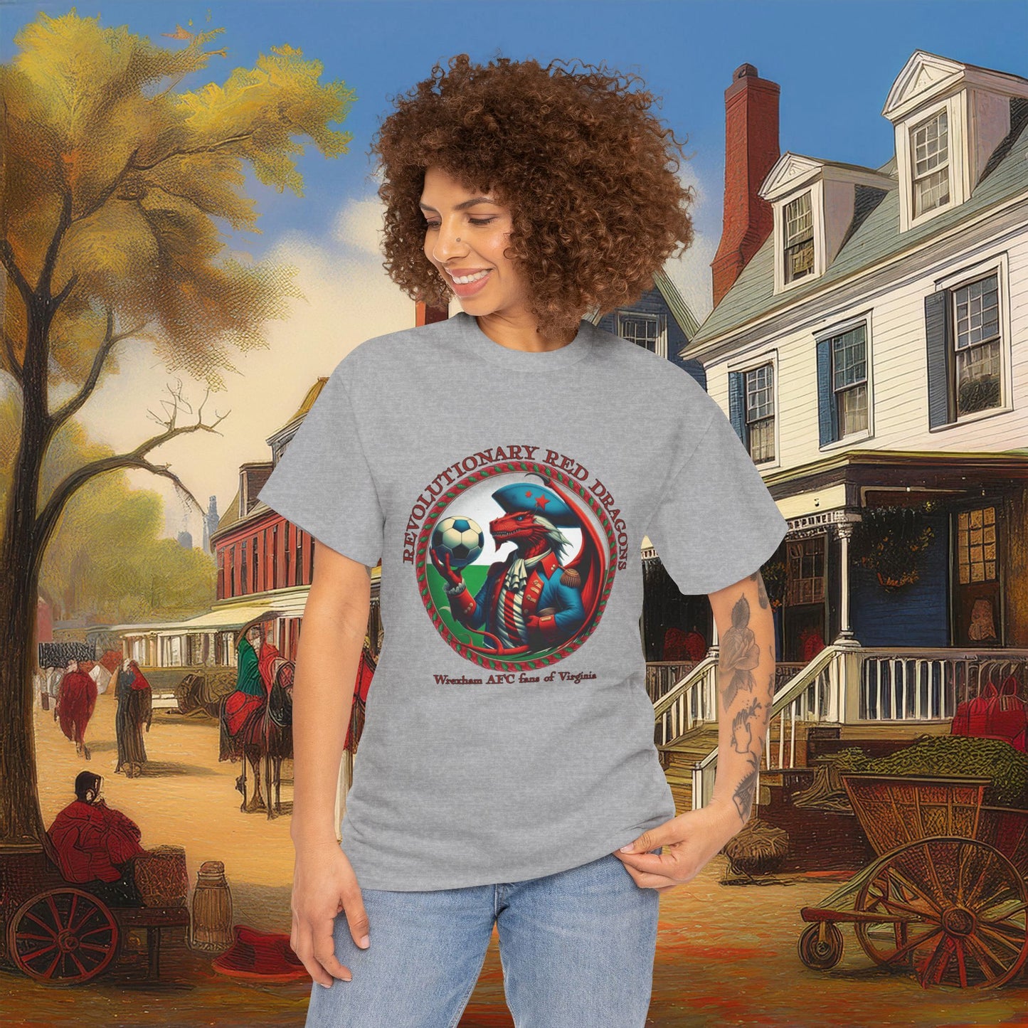 Revolutionary Red Dragons Crest Tee