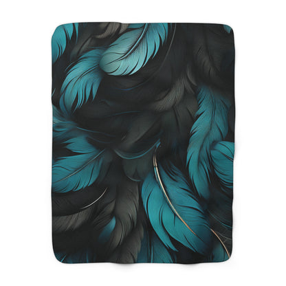Newcastle United Feather Sherpa Fleece Blanket