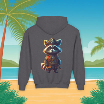 Raccoon Pirate Youth Hoodie