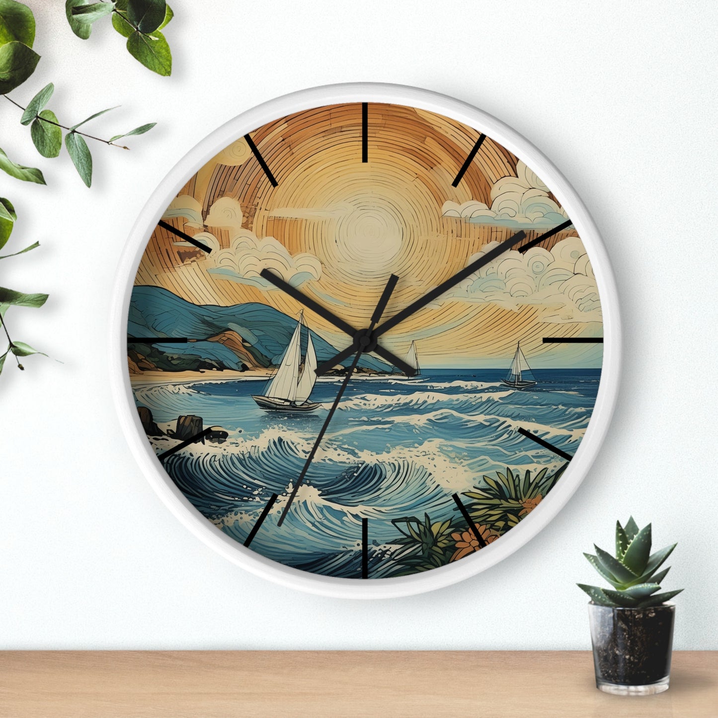 Sailing Weather Wall Clock