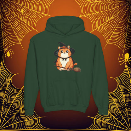Trick or Treat Cat Youth Hoodie