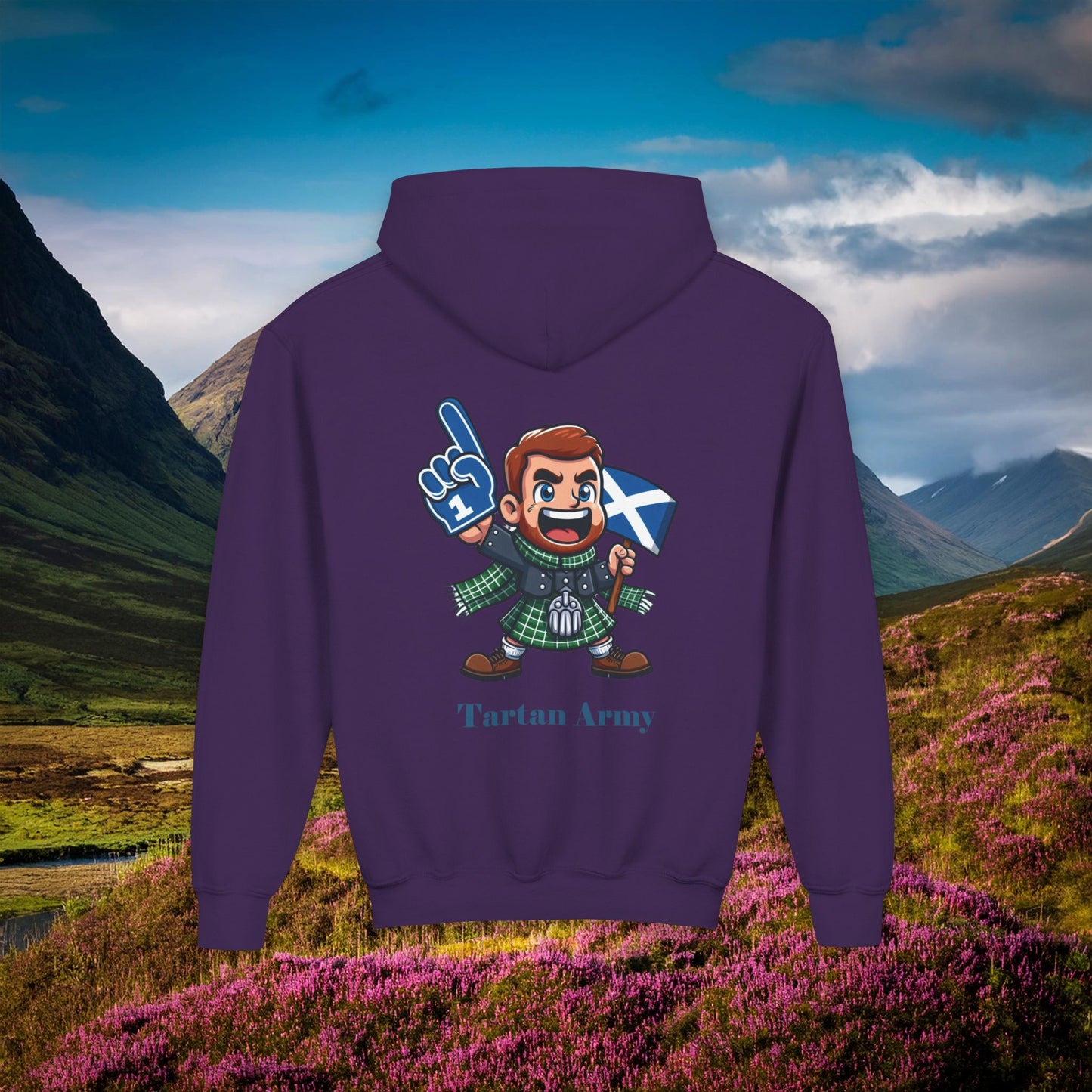 Scotland Tartan Army Youth Hoodie