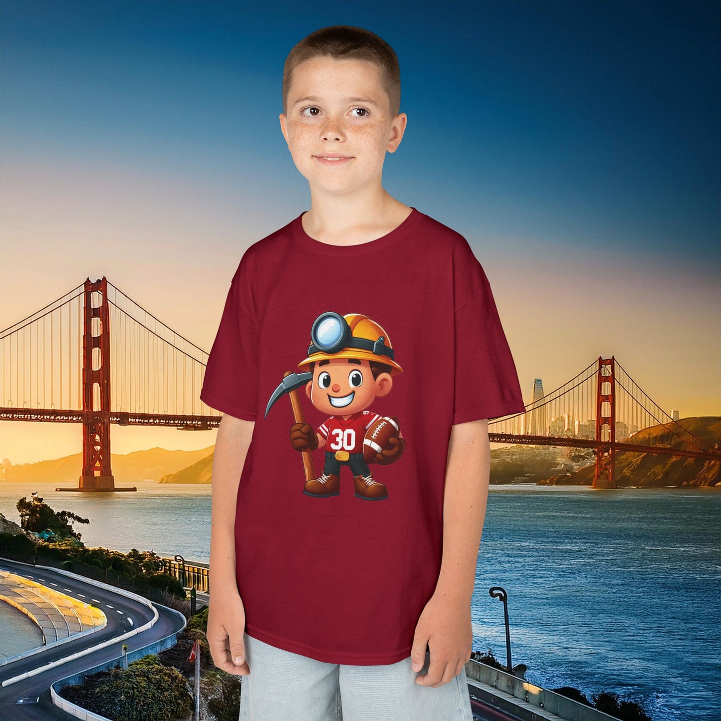 San Francisco Football Little Miner Kids Tee