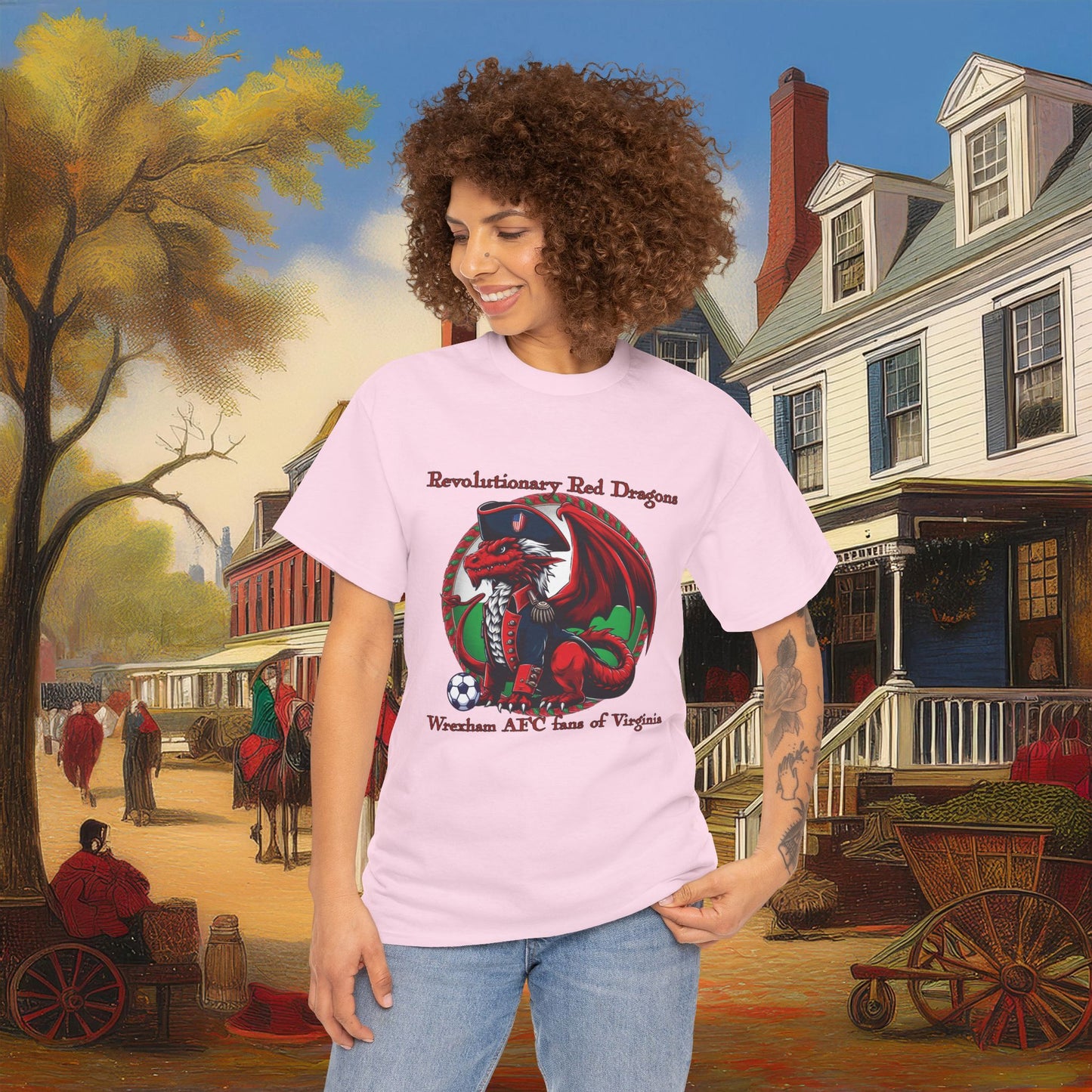 Revolutionary Red Dragons Logo Tee