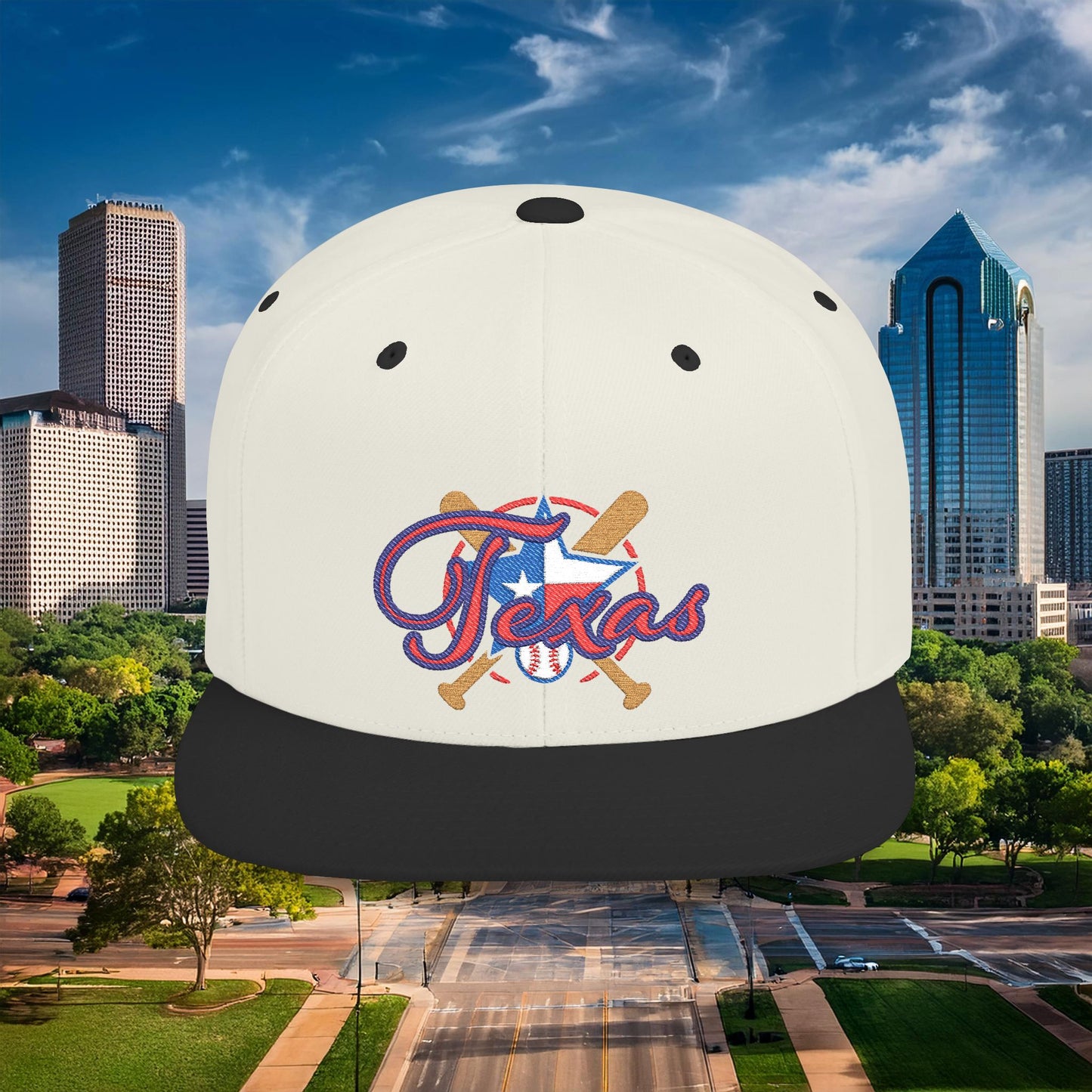Texas Baseball Flat Bill Snapback