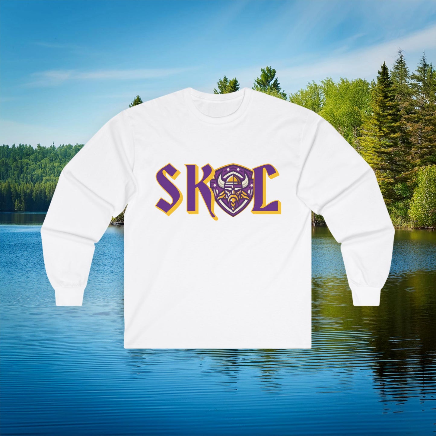 Minnesota Football SKOL Logo Long Sleeve Tee