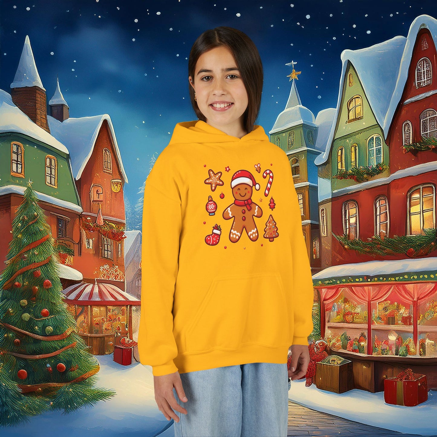 Gingerbread Youth Hoodie
