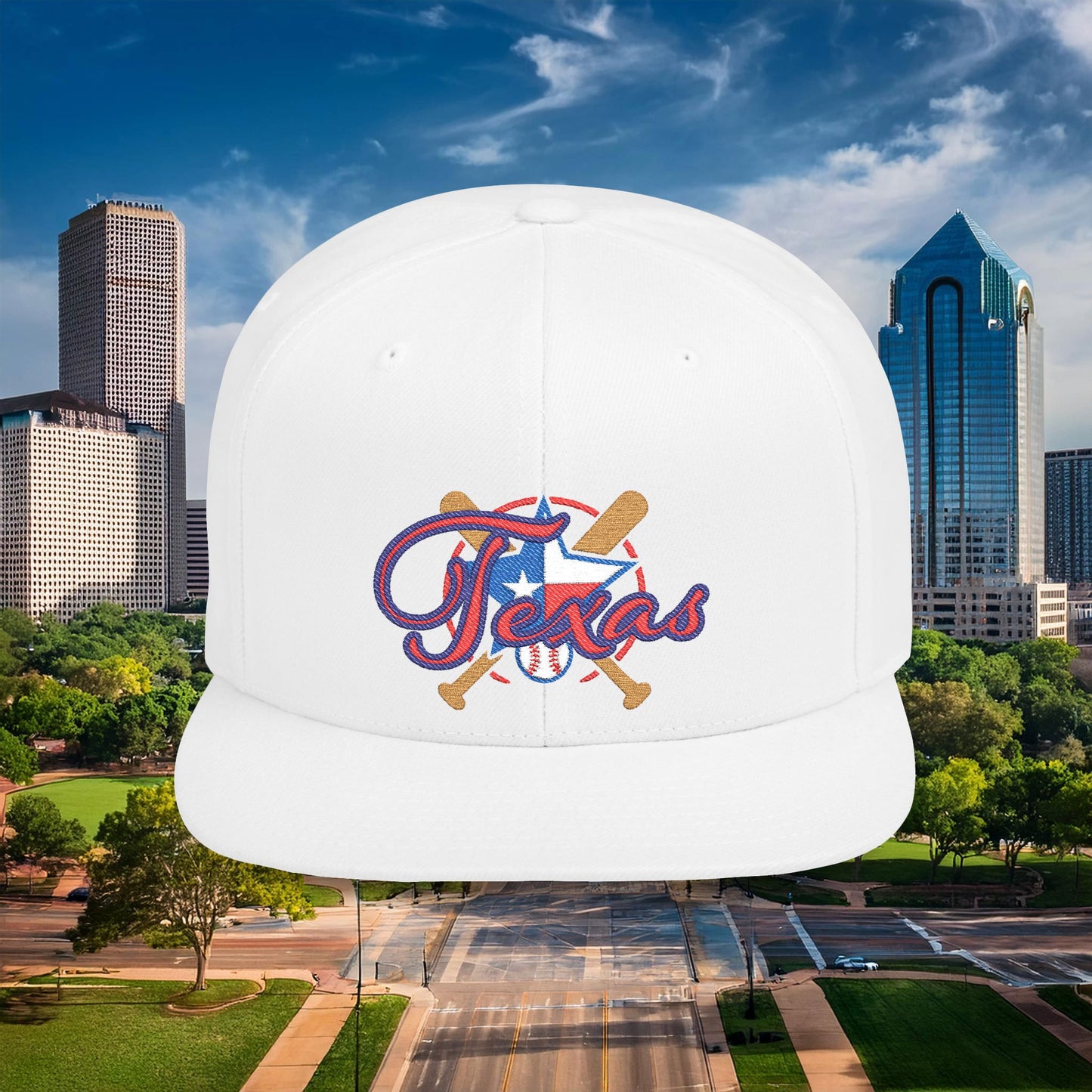 Texas Baseball Flat Bill Snapback