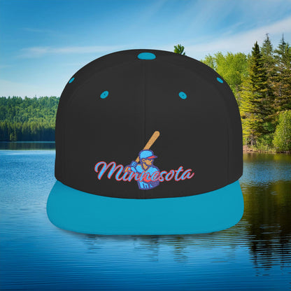 Minnesota Baseball Logo Flat Bill Snapback