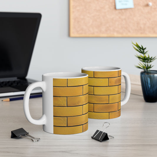 Yellow Brick Wall Ceramic Mug (11oz/15oz)