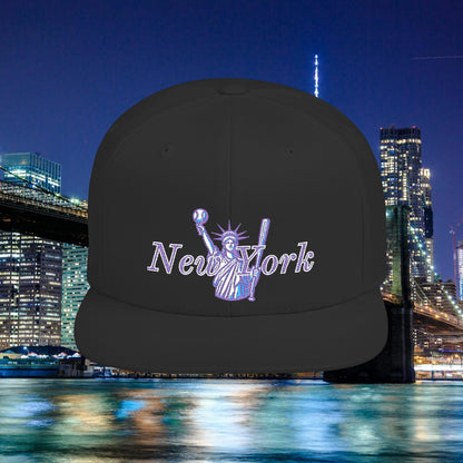 New York Lady Liberty Flat Bill Snapback