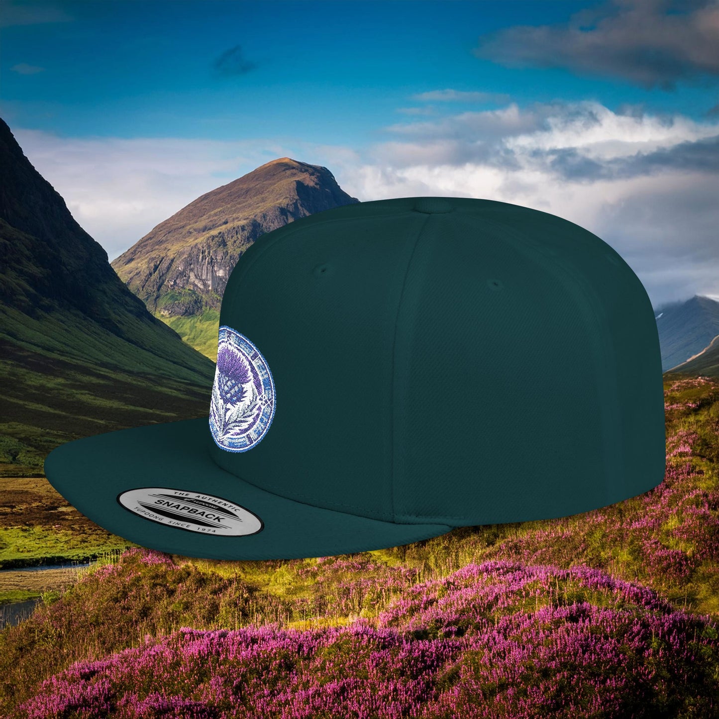 Scotland Thistle Flat Bill Snapback