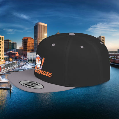 Baltimore Baseball Mini Oriole Flat Bill Snapback