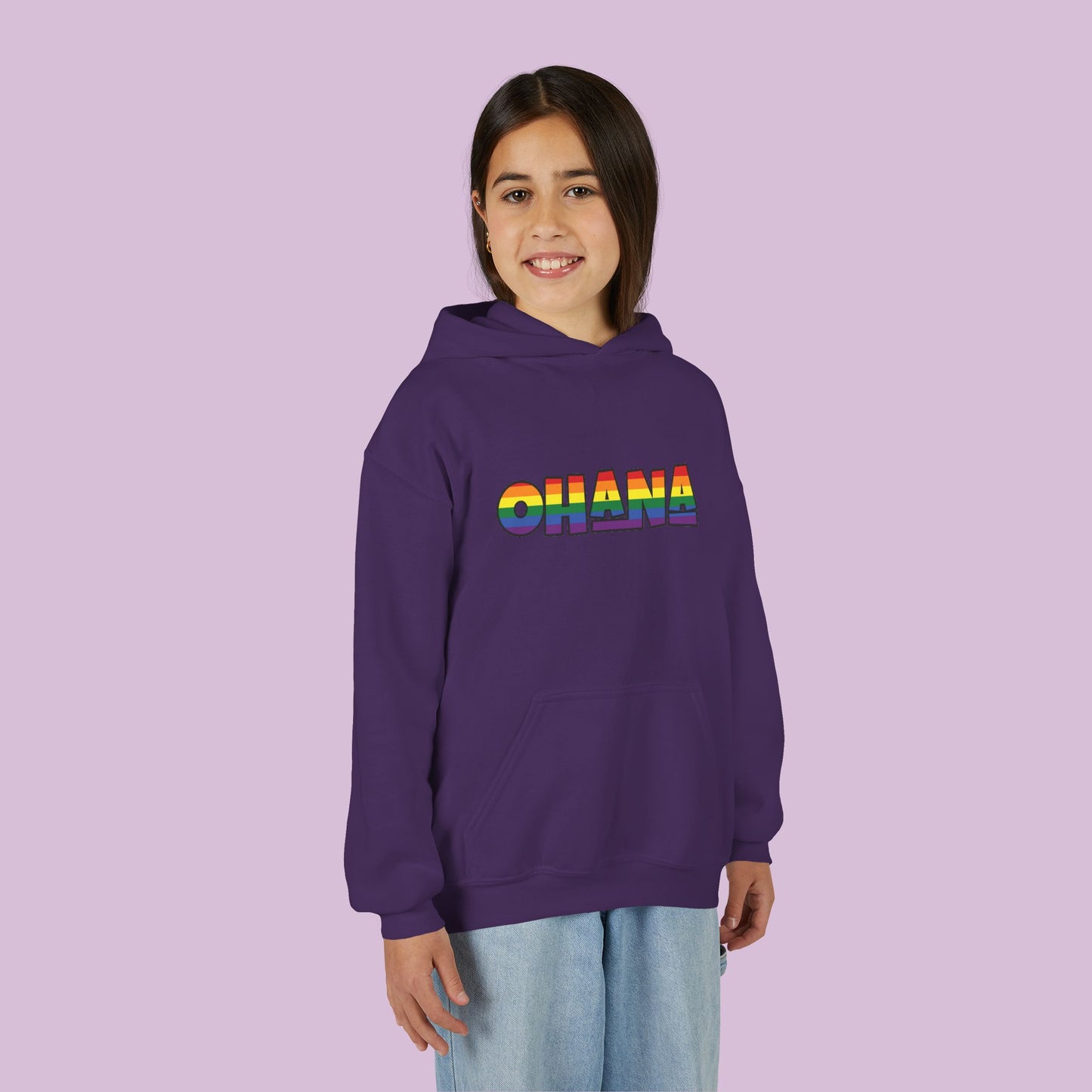Rainbow Ohana Youth Hoodie