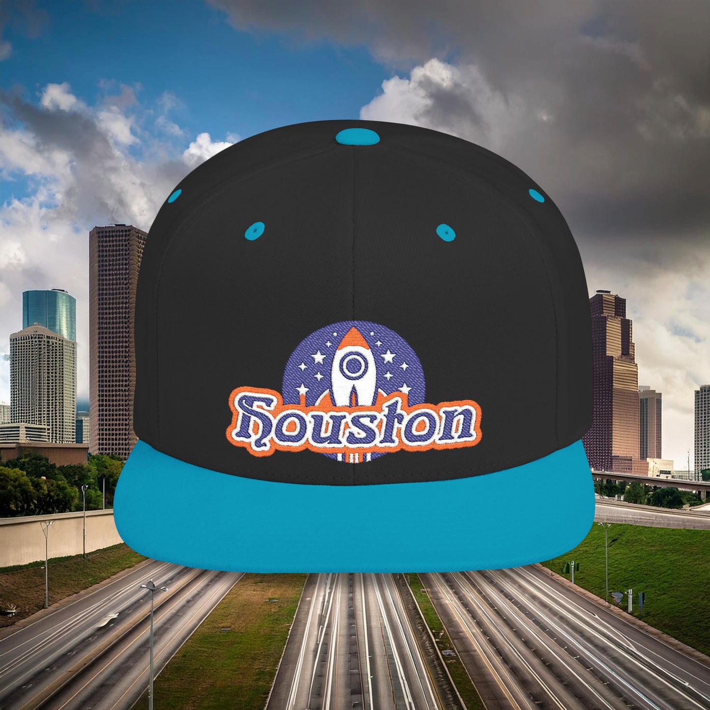 Houston Rocket Flat Bill Snapback
