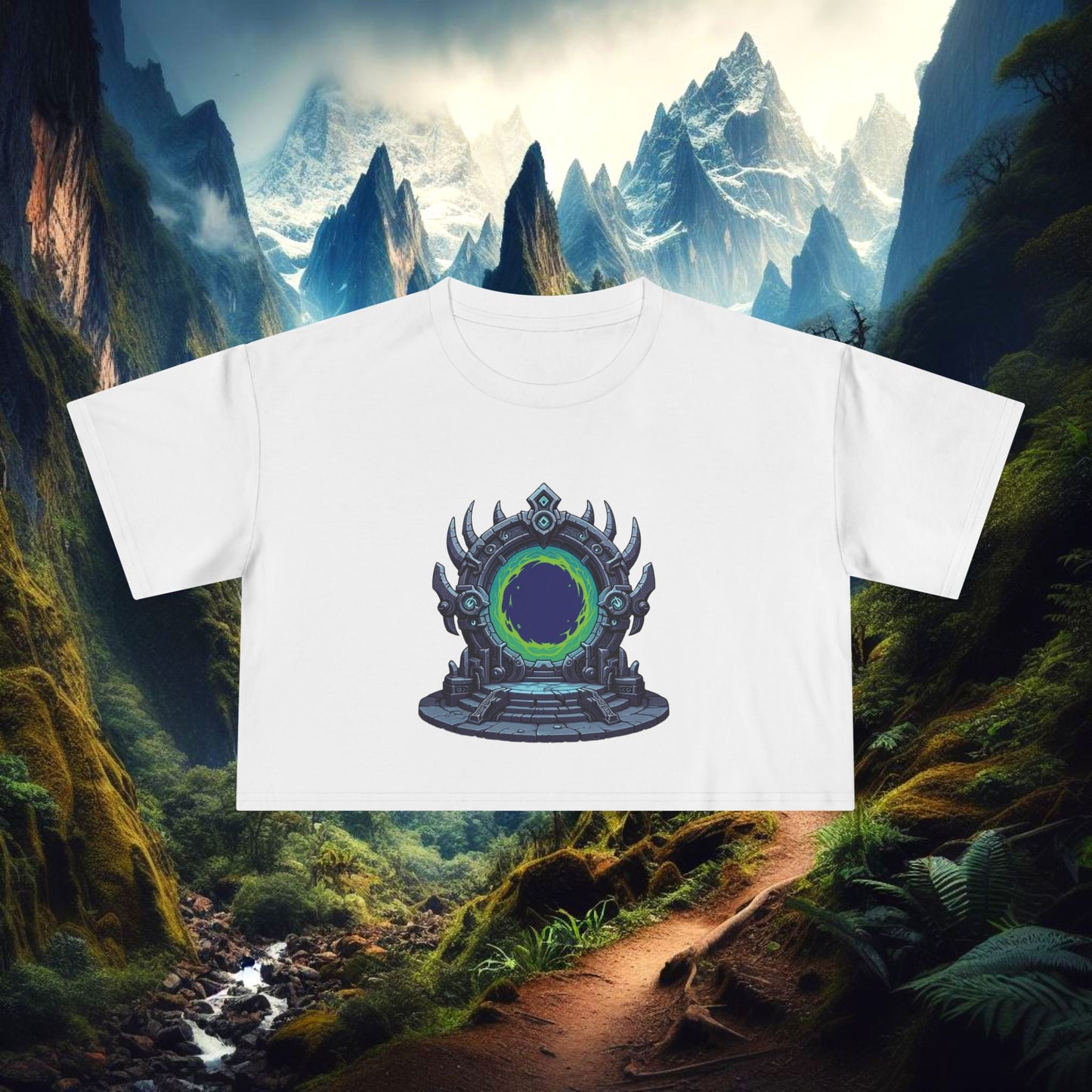 Dark Portal Women's Crop Tee