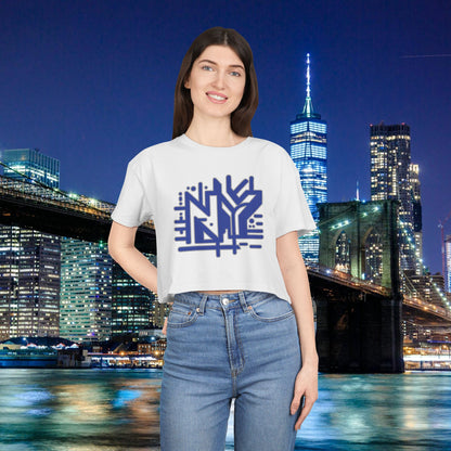 NY Subway Grafitti Women's Crop Tee