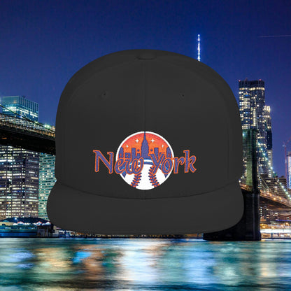 NY Metro Baseball Flat Bill Snapback