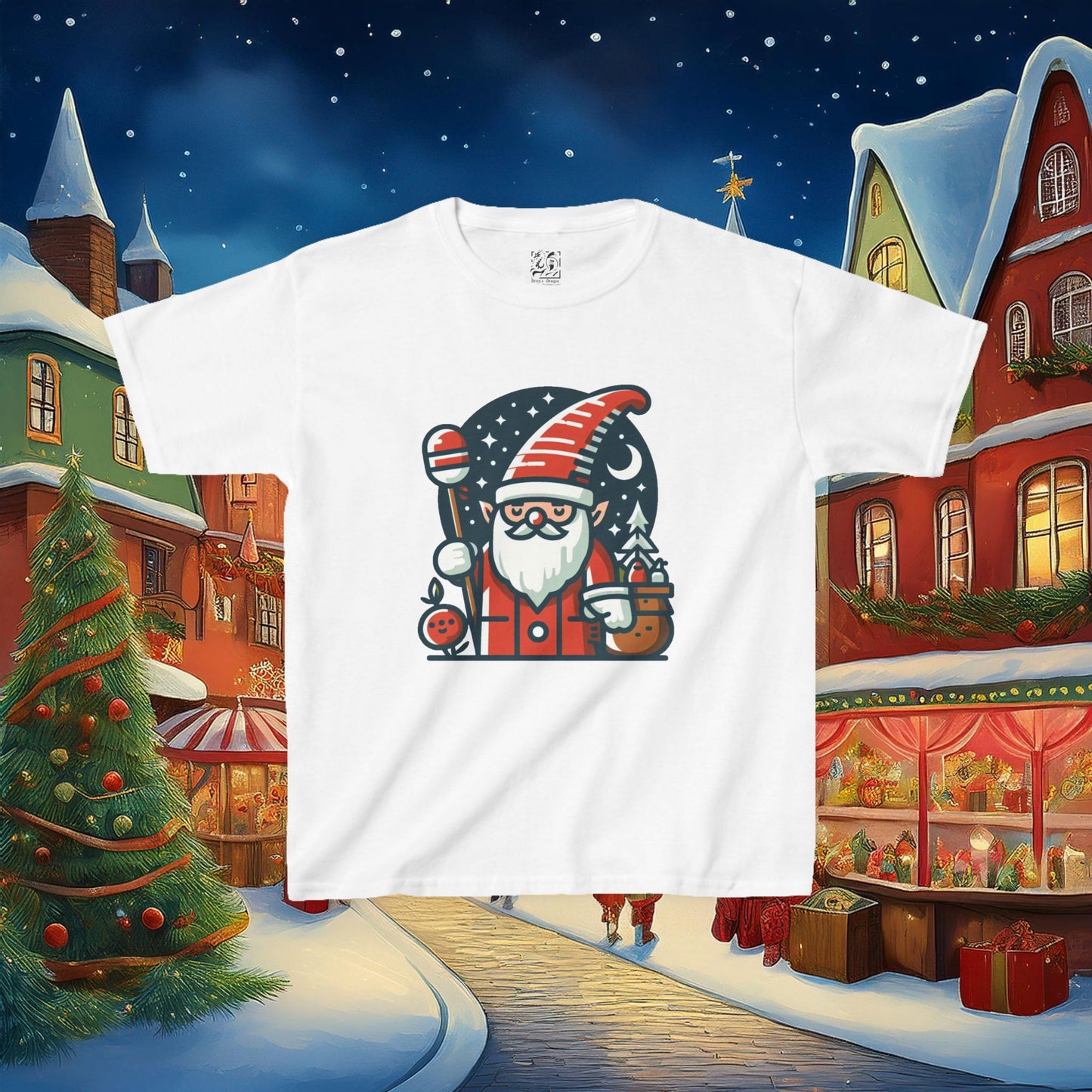 Santa Gnome Kids Tee
