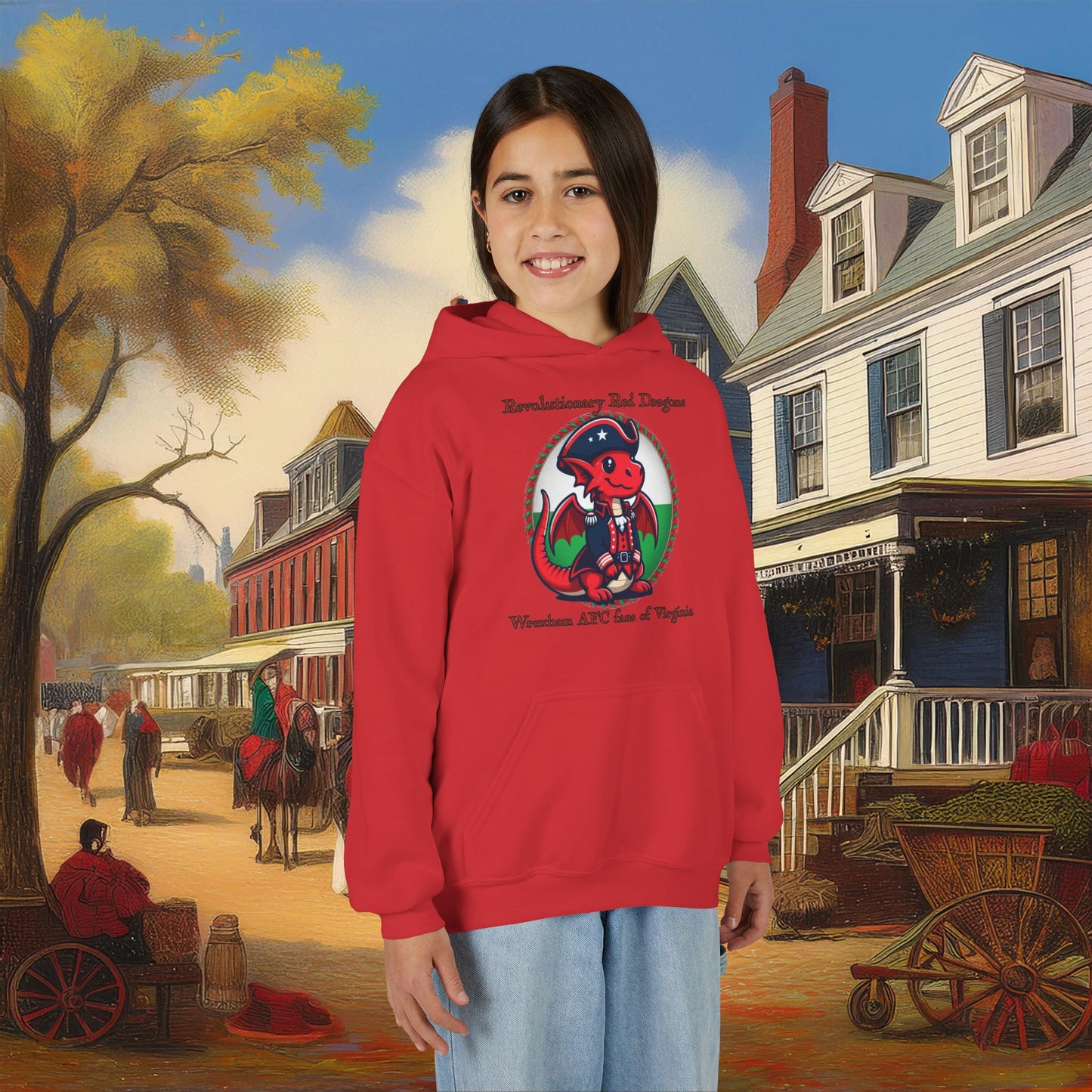 Mini Revolutionary Red Dragons Youth Hoodie