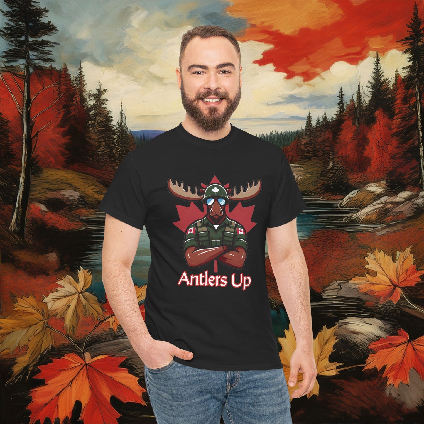 Canadian Moose "Antlers Up" Tee