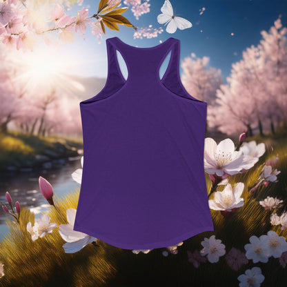 The T Elders Butterfly Graphic Racerback Tank Top