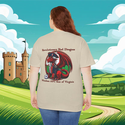 Revolutionary Red Dragons Front & Back Logo Tee