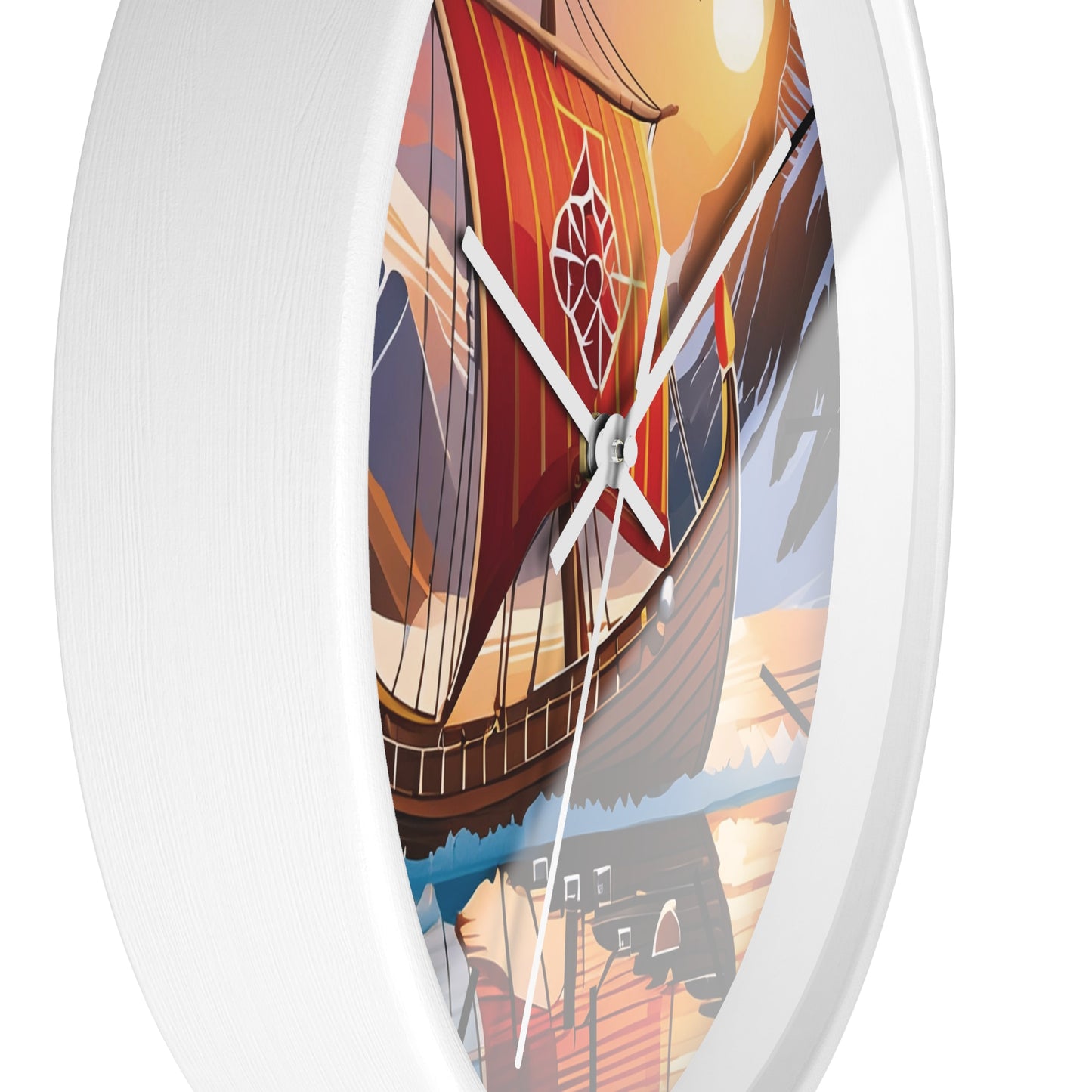 Viking Ship Wall Clock