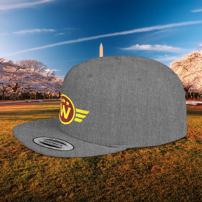 Washington DC Football Logo Flat Bill Snapback