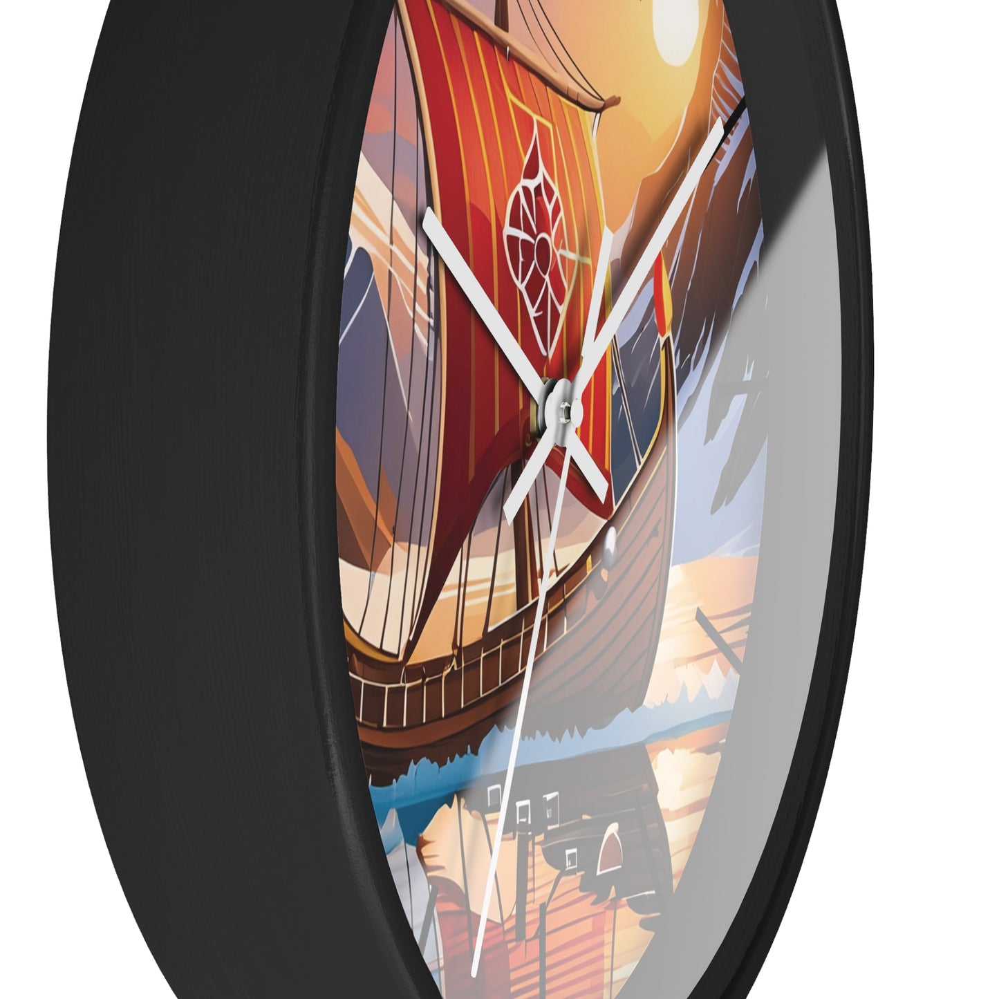 Viking Ship Wall Clock