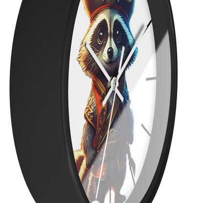 Raccoon Pirate Wall Clock