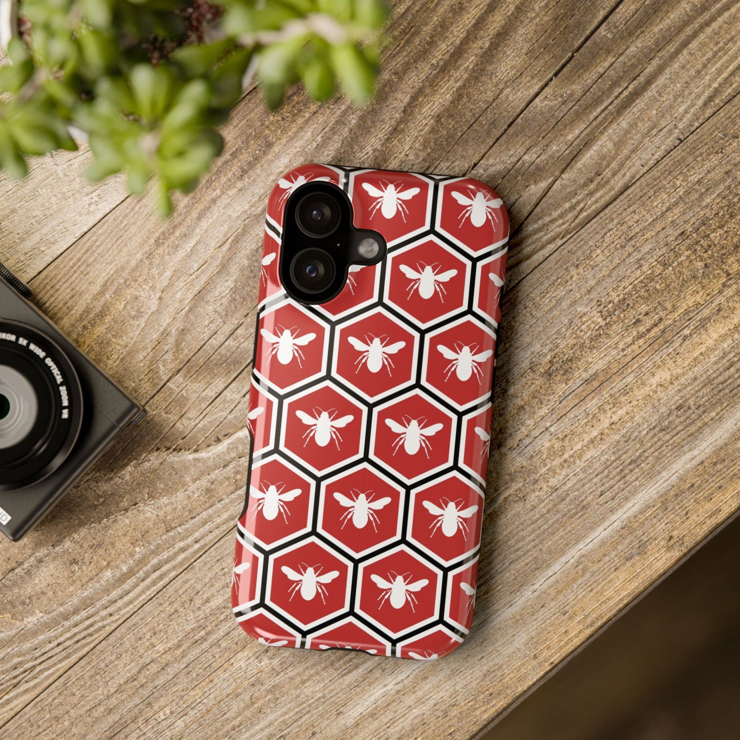 Honeycomb Bee Impact-Resistant Phone Case