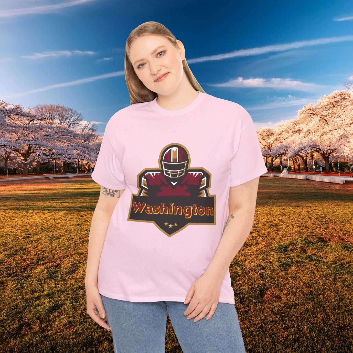 Washington Football Player Logo Tee