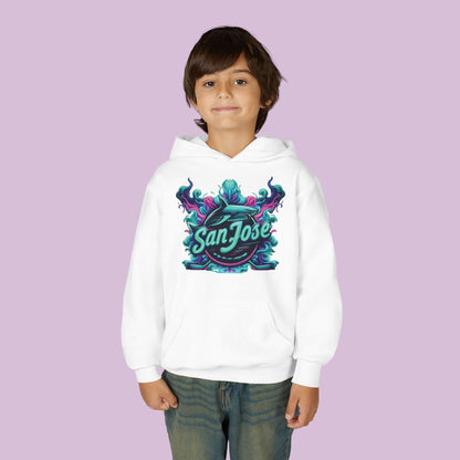 San Jose Hockey Neon Youth Hoodie