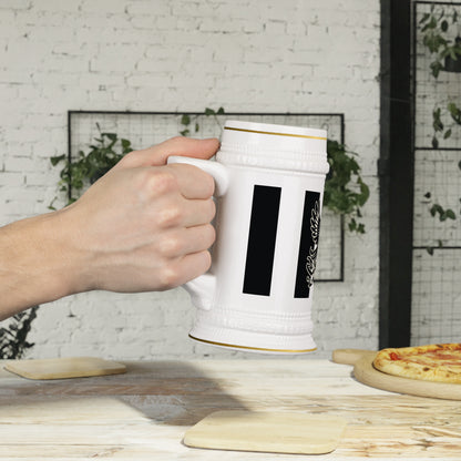 Newcastle United B&W Crest Stein Mug