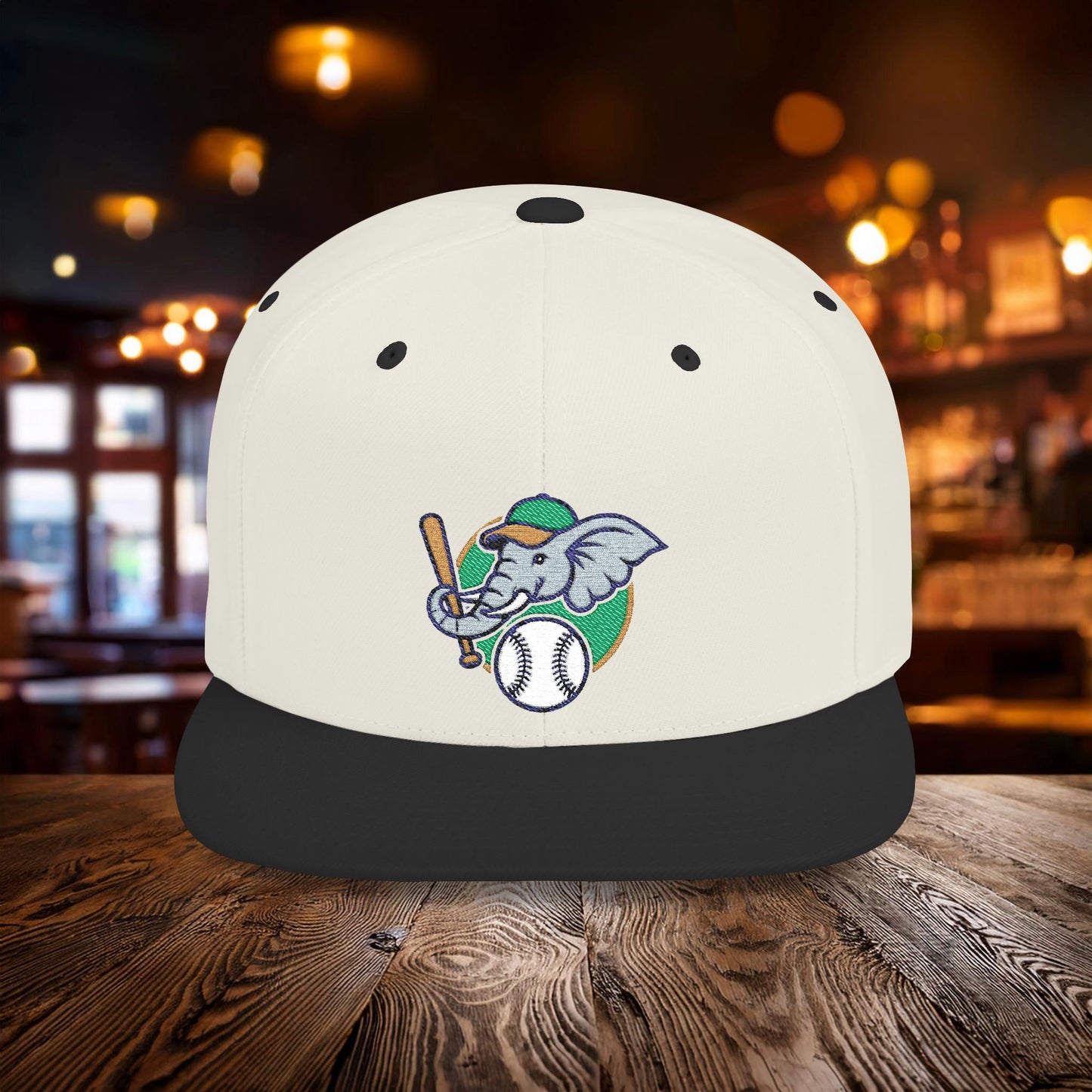 A's Elephant Flat Bill Snapback