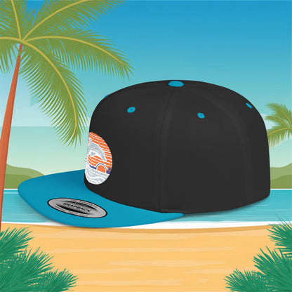 Miami Logo Flat Bill Snapback