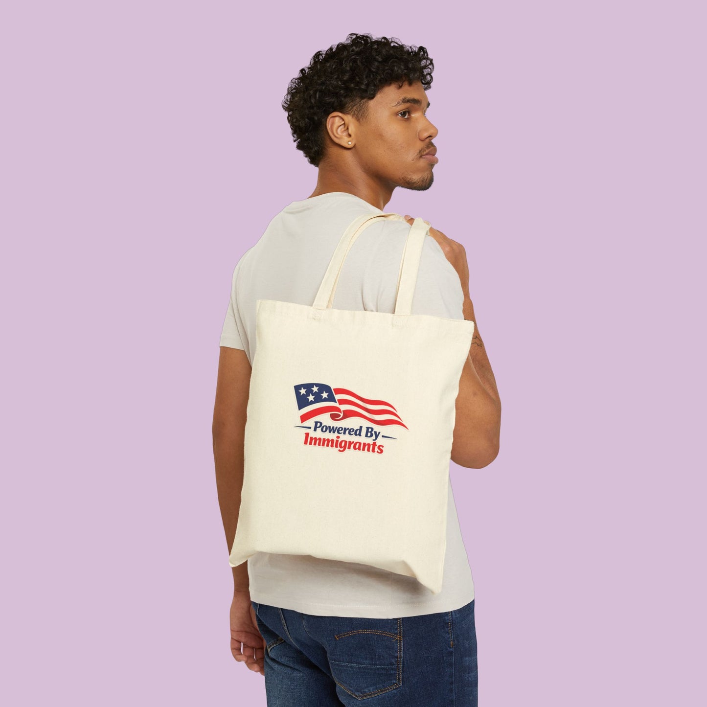 Powered By Immigrants Canvas Tote Bag
