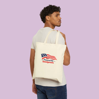 Powered By Immigrants Canvas Tote Bag