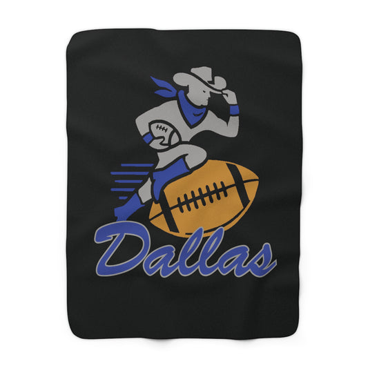 Cowboy Player Sherpa Fleece Blanket