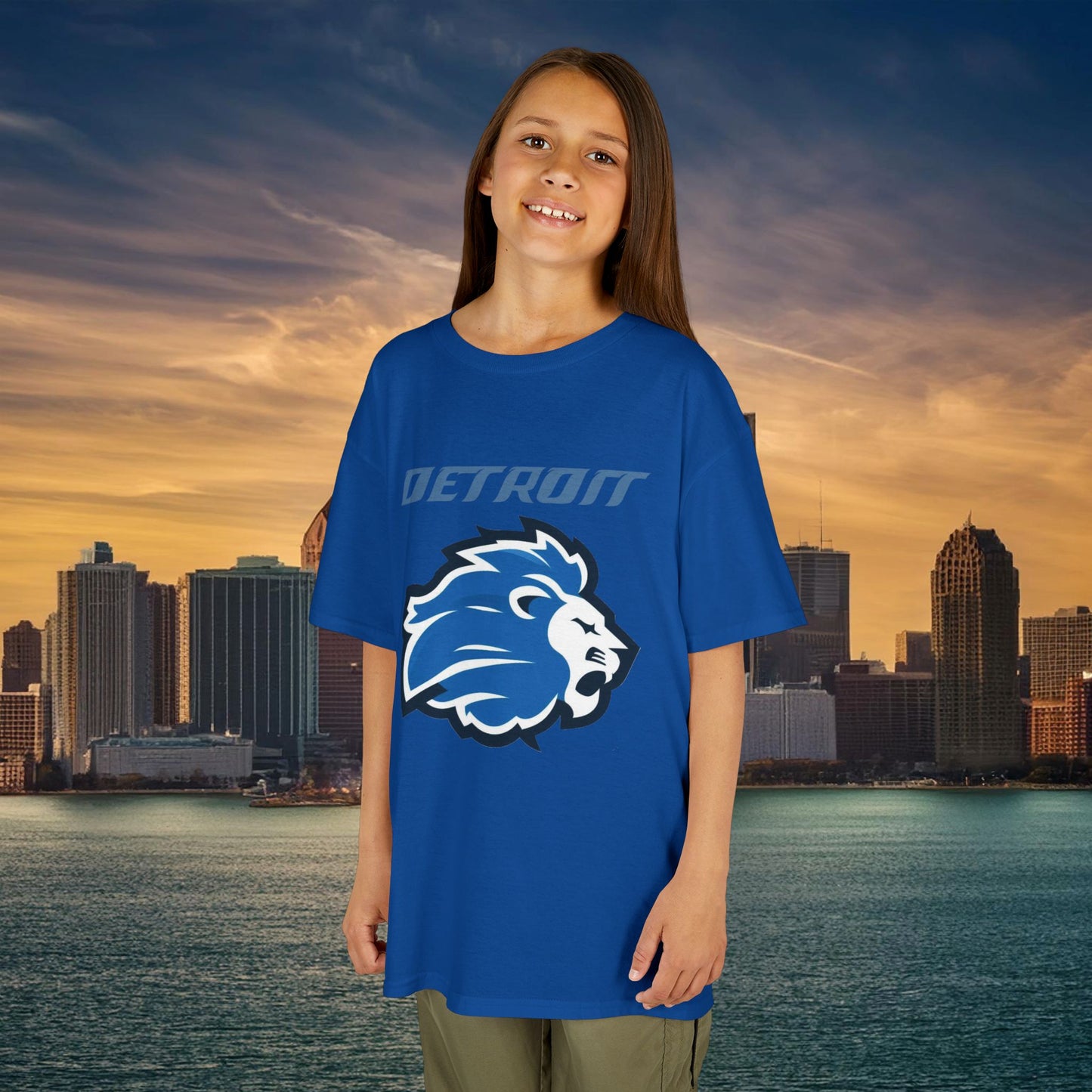 Detroit Football Logo Kids Tee