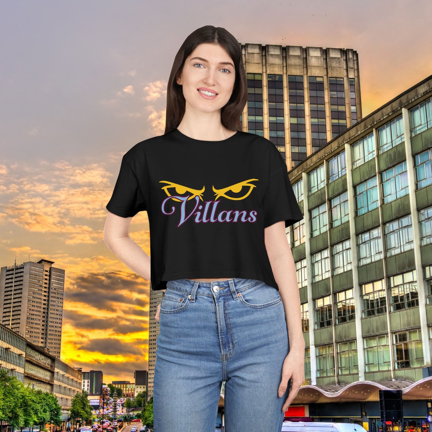 Villans Women's Crop Tee