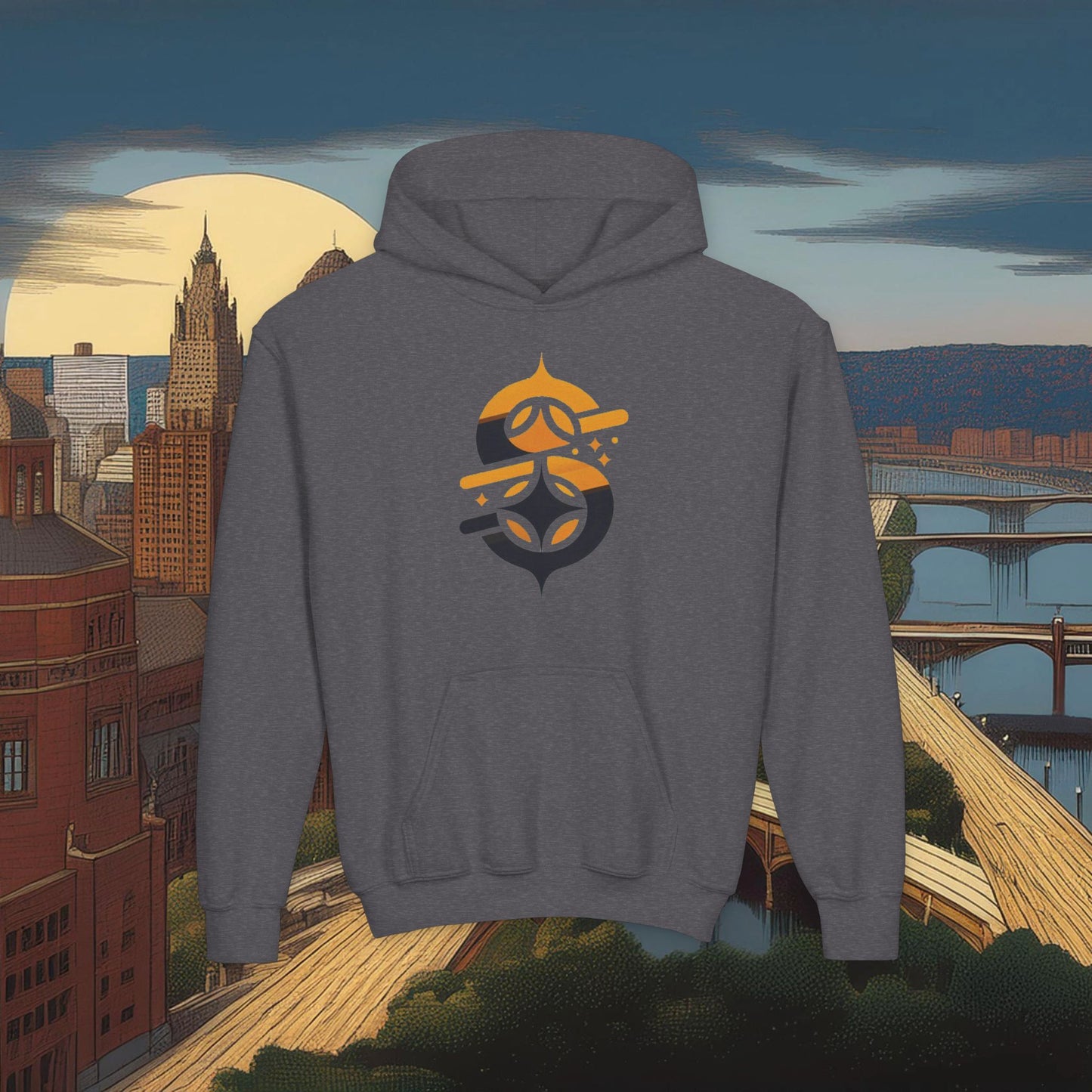 Pittsburgh Football Logo Youth Hoodie